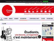 Tablet Screenshot of crous-poitiers.fr